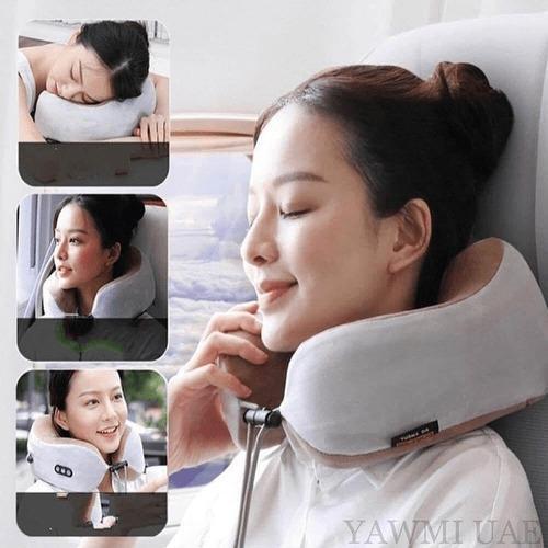 almohadon viajero masajeador cuello cervical