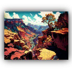 madera 30x20cm paisajes agua -