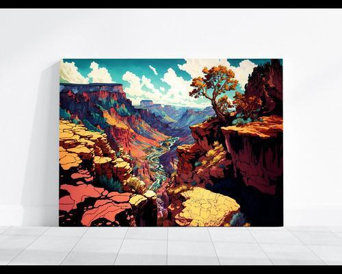 madera 30x20cm paisajes agua -